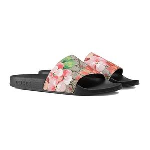Gucci GG Blooms Supreme Floral Slide Sandal